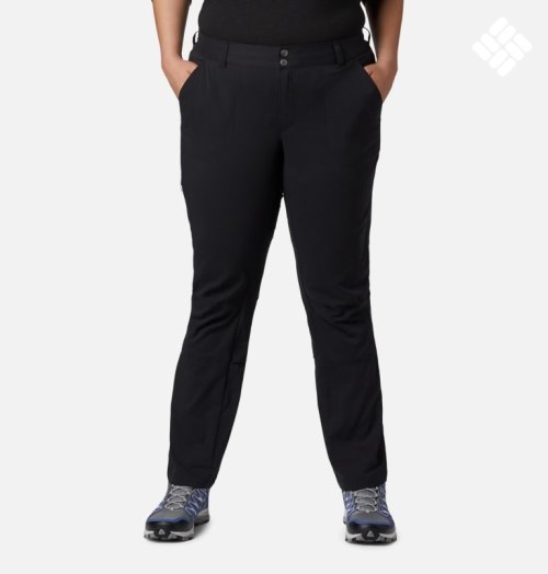 Women's Columbia Saturday Trail Stretch Pants Black | Plus Size CA-K834C